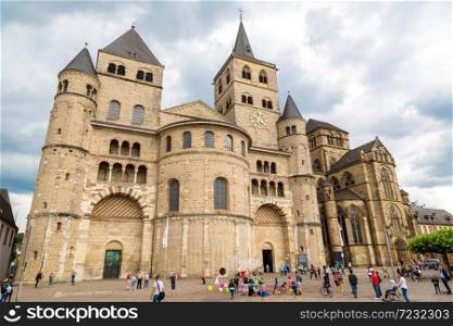 TRIER, GERMANY - JUNE 18, 2016: Cathedral of Trier in a beautiful summer day, Germany on June 18, 2016