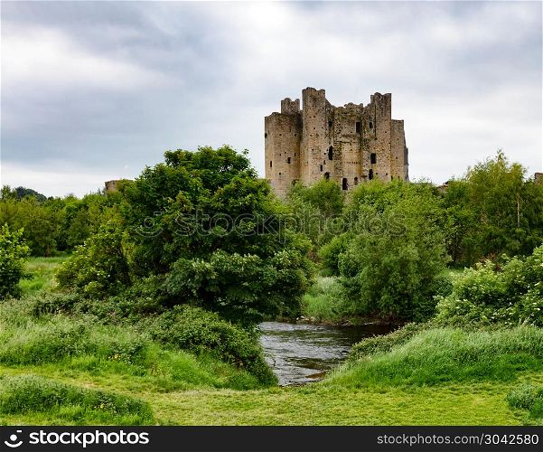 Trim Castle in Trim, County Meath, Ireland Europe. Trim castle in Ireland