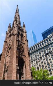 Trinity Church in Manhattan NYC New York City USA