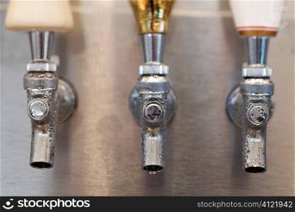 Trio of Beer Tap Spouts