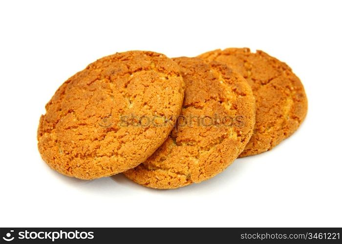 Trio Of Cookies Isolated On White Background