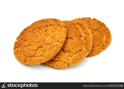 Trio Of Cookies Isolated On White Background