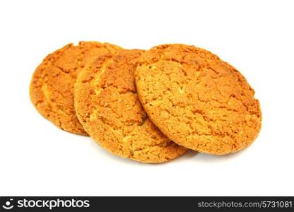Trio Of Cookies Isolated On White Background
