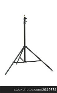 Tripod for studio lighting isolated on the white