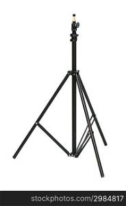 Tripod for studio lighting isolated on the white