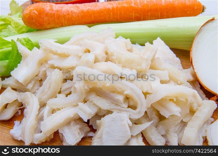 trippa with vegetable ingredients