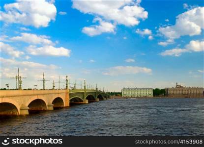 Troitsky bridge, Saint-Petersburg, Russia