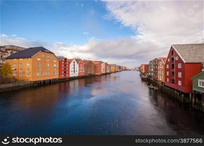 Trondheim cityscape Norway