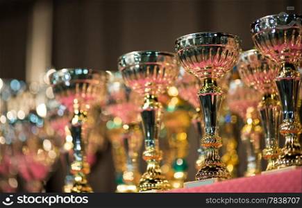 Trophies exposed for immediate award