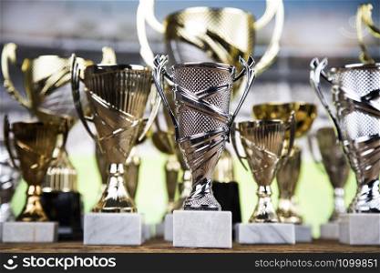 Trophy, Winning, Award. sport ball background