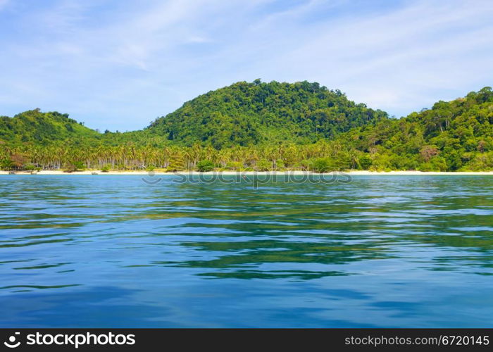 tropical beach, Andaman Sea Shore in Thailand