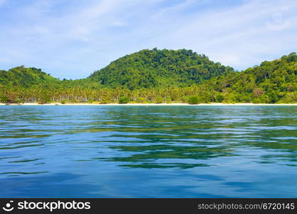 tropical beach, Andaman Sea Shore in Thailand