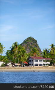 tropical beach, Andaman Sea Shore in Thailand