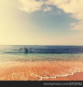 Tropical beach in Gili