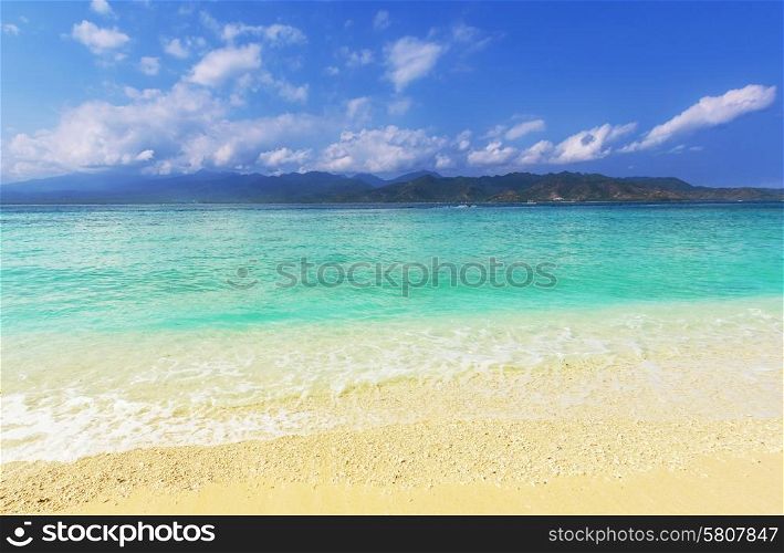 Tropical beach in Gili
