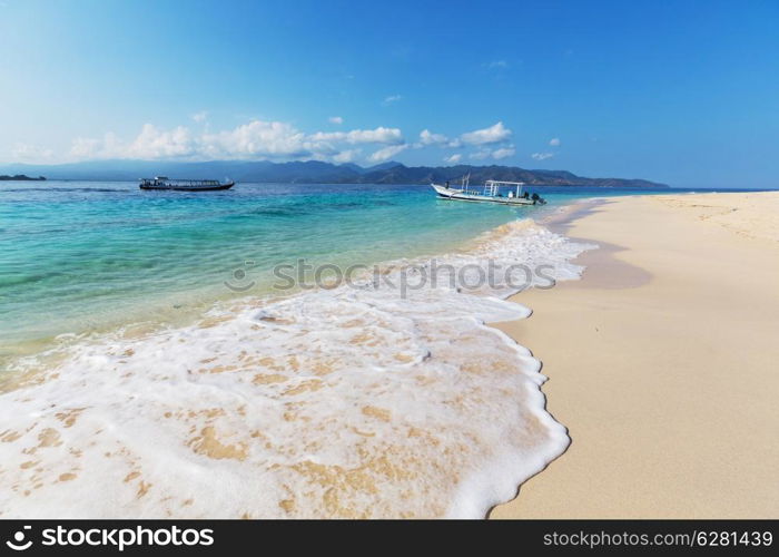 Tropical beach in Gili