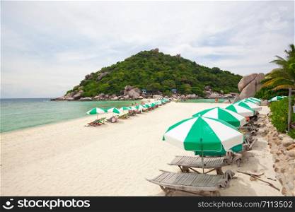 tropical beach in Koh Nang Yuan, Thailand