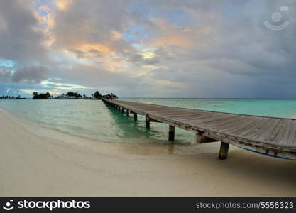 tropical beach nature landscape scene with white sand at summer