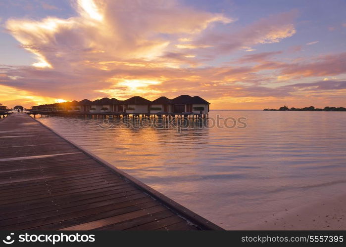 tropical beach nature landscape scene with white sand at summer