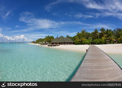 tropical beach nature landscape scene with white sand at summer