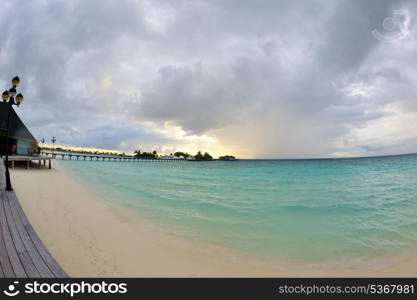 tropical beach nature landscape with white sand at summer