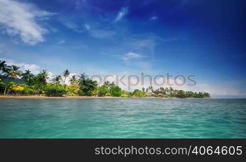 Tropical beach on bali (left)