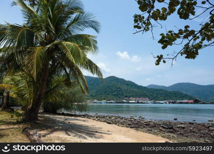 Tropical beach on the island of Koh Chang in Thailand