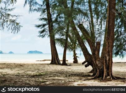 Tropical beach on the island of Koh Mak in Thailand