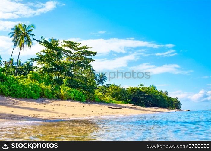 tropical beach with jungle, Andaman Sea, Thailand