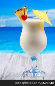 tropical cocktail on a beach