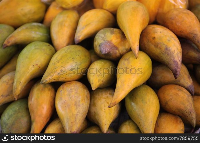 tropical fruits at the Talat Warorot in the city of chiang mai in the north of Thailand in Southeastasia. &#xA;&#xA;&#xA;