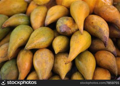 tropical fruits at the Talat Warorot in the city of chiang mai in the north of Thailand in Southeastasia. &#xA;&#xA;&#xA;