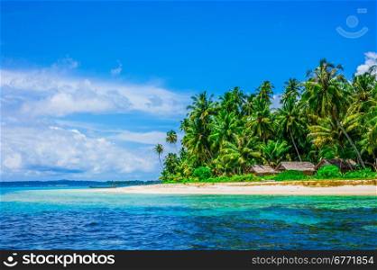 Tropical island landscape, Banyak Archipelago, Indonesia, Southeast Asia