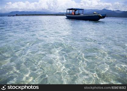 Tropical island of Gili Air, Indonesia