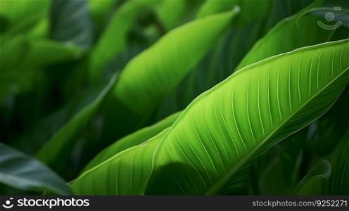 Tropical leaves background. Illustration Generative AI
