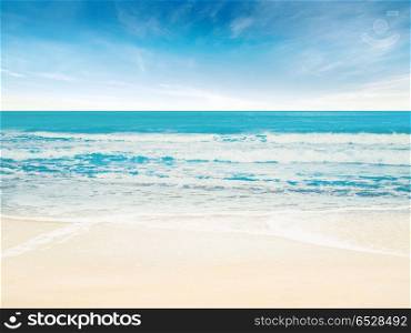 Tropical paradise beach. Summer caribbean sea background. Tropical paradise beach. Tropical paradise beach