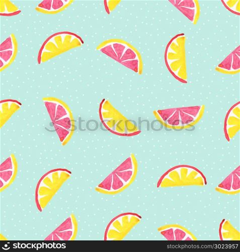 Tropical pattern of exotic fruit. Abstract Seamless background. Seamless Tropical pattern of exotic fruit. Hand drawn food design