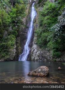 Tropical rainforest waterfall in Nongkhai, Thailand
