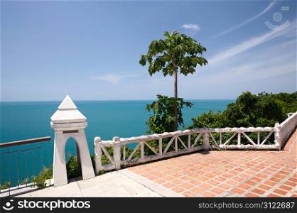 tropical resort balcony