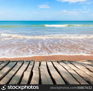 Tropical sand sunny beach background