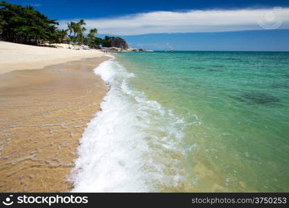 tropical sea and blue sky