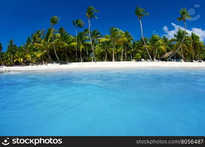 tropical sea and blue sky