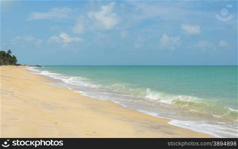 Tropical sea beach in Nakhon Si Thammarat, Thailand
