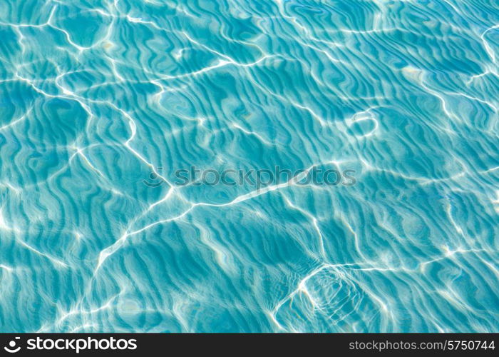 Tropical sea water texture reflections like paradise summer vacation