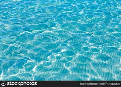 Tropical sea water texture reflections like paradise summer vacation