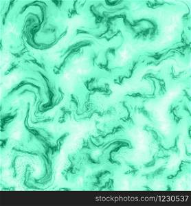 Tropical shade Aqua Menthe marble swirls trendy background. Mixed colour paints. For wallpaper, business cards, poster, flyer, banner, invitation, website, print. Illustration.. Tropical shade Aqua Menthe marble swirls trendy background.