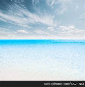 Tropical summer beach. Ocean outdoor day landscape. Tropical summer beach. Tropical summer beach