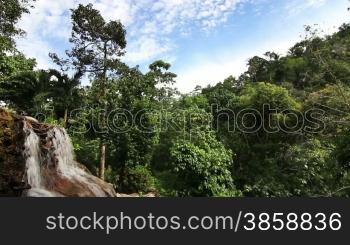 Tropical waterfall