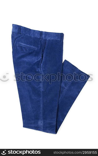 Trousers isolated on the white