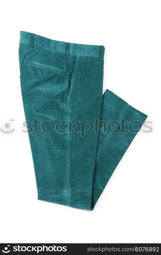 Trousers isolated on the white